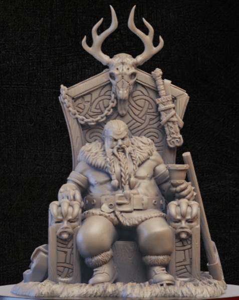 Battle Santa Throne-Onmioji-Barbarian,Fighter,Human