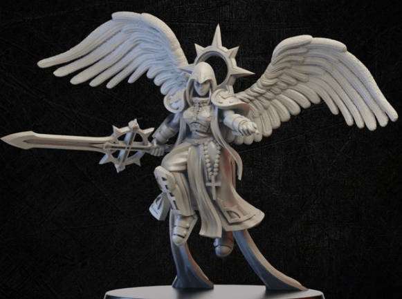 Battle Sister Angel-Onmioji-Cleric,Female,Fighter,Human,Paladin,Sisters Of War,Valkyrie