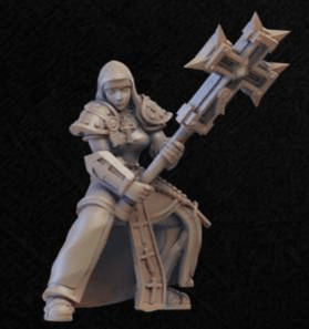 Battle Sister-Onmioji-Cleric,Female,Fighter,Human,Paladin,Sisters Of War,Valkyrie