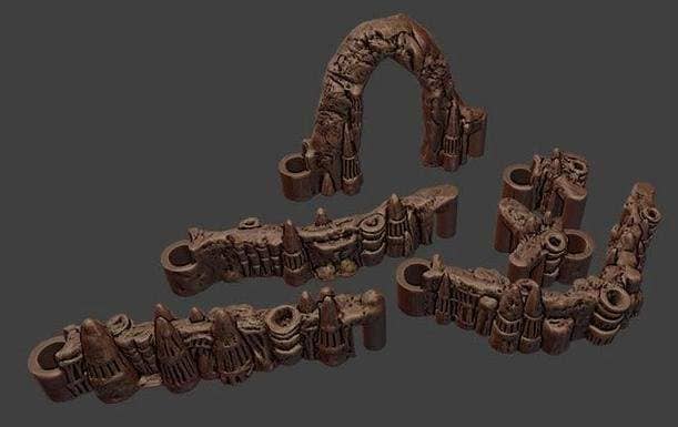 Ecaroth's Dungeon Sticks -Wet Caverns Set-EC3D-Dungeon Sticks,Gaming Accessories