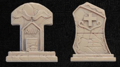 Onmioji Miniature Graveyard Headstone Set