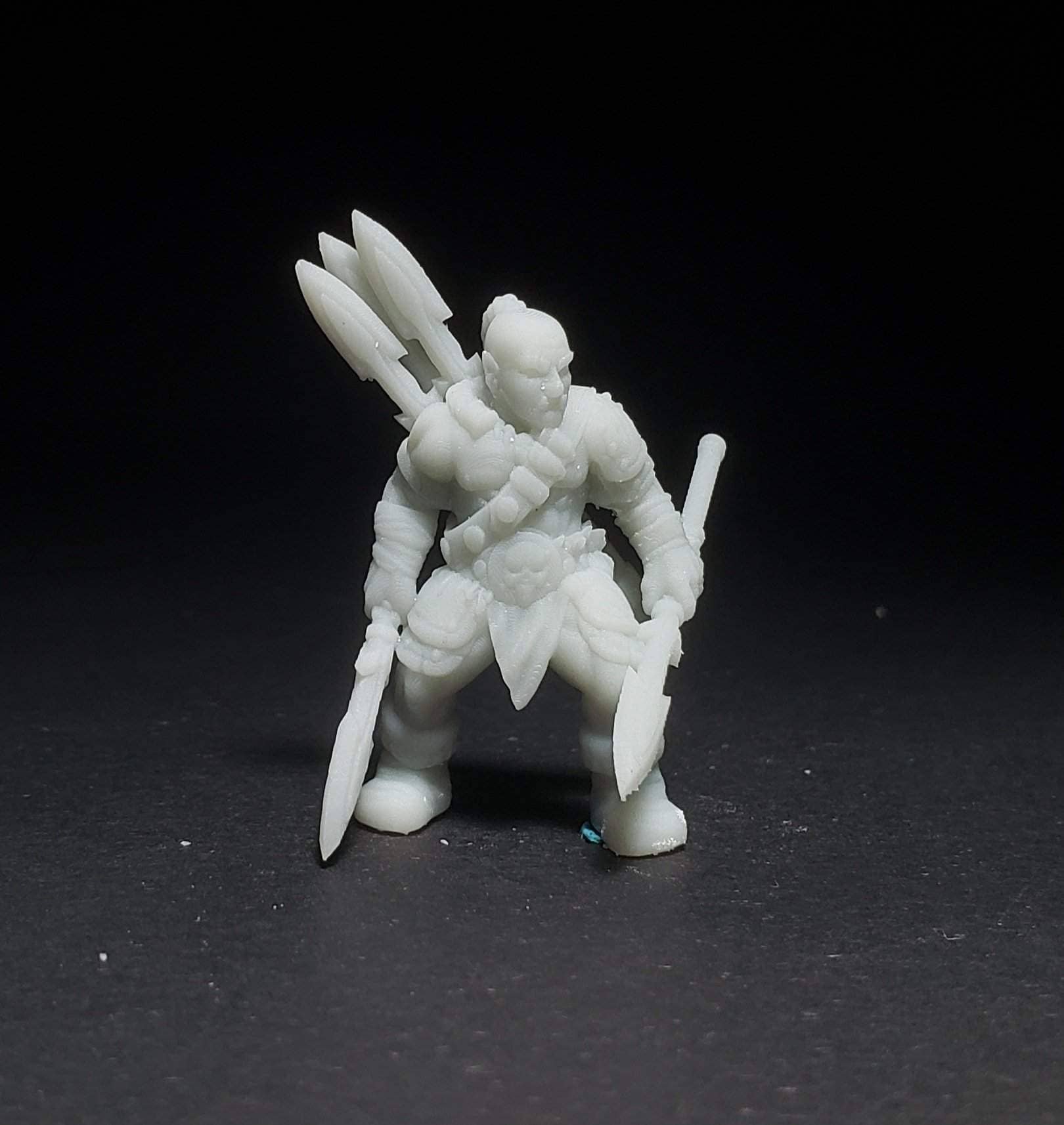 Halforc Spearman-Onmioji-Fighter,Human,Tribal