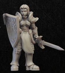 Knight Sword and Shield-Onmioji-Cleric,Female,Fighter,Human,Paladin