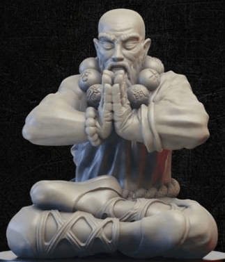 Meditating Monk-Onmioji-Fighter,Human,Monk