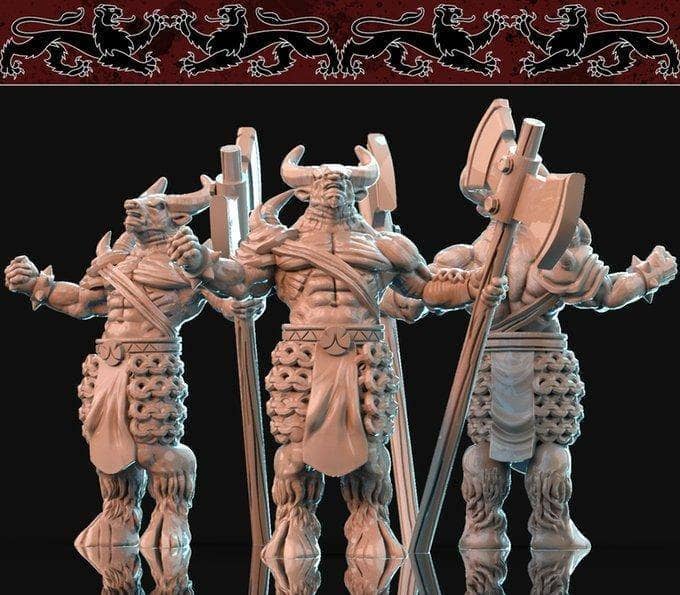 Minotaur Berserker Set-Nafarrate-Barbarian,Fighter,Minotaur