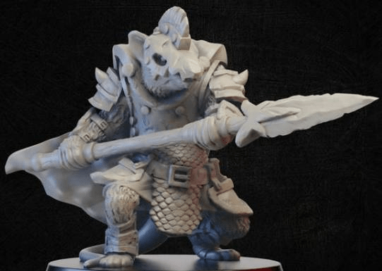 Rat Spearman-Onmioji-Beastfolk,Cleric,Fighter,Lycanthrope,Paladin,Ratmen