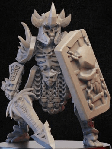 Skeleton Knight-Onmioji-Cleric,Fighter,Paladin,Skeleton,Undead