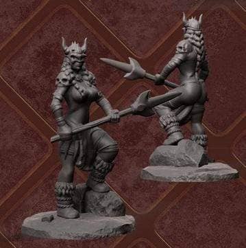 Viking Spearmaiden-Nafarrate-Barbarian,Fighter,Human
